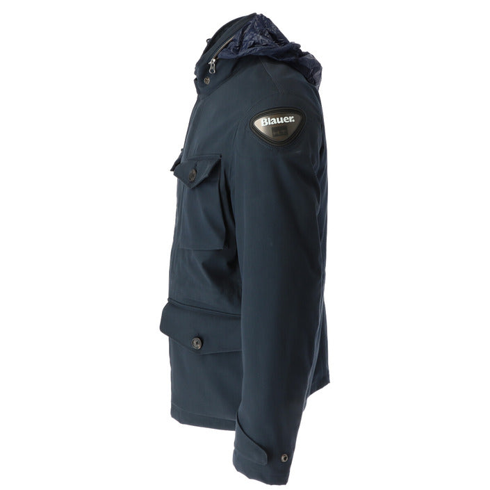 Blauer Windbreaker Heren