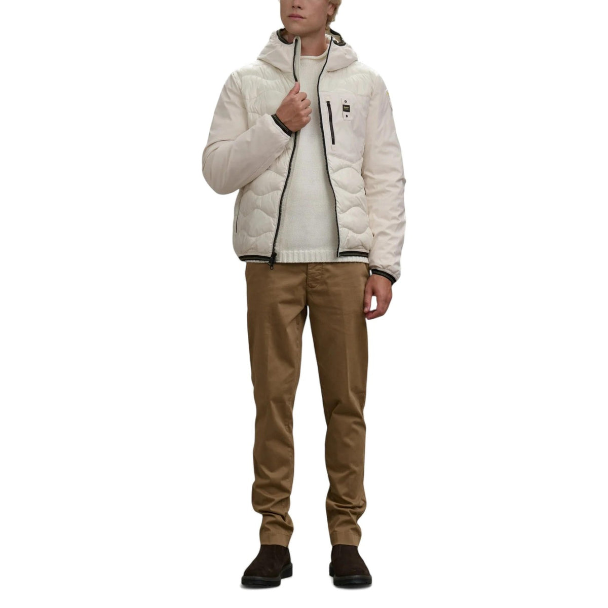 Blauer Windbreaker Heren