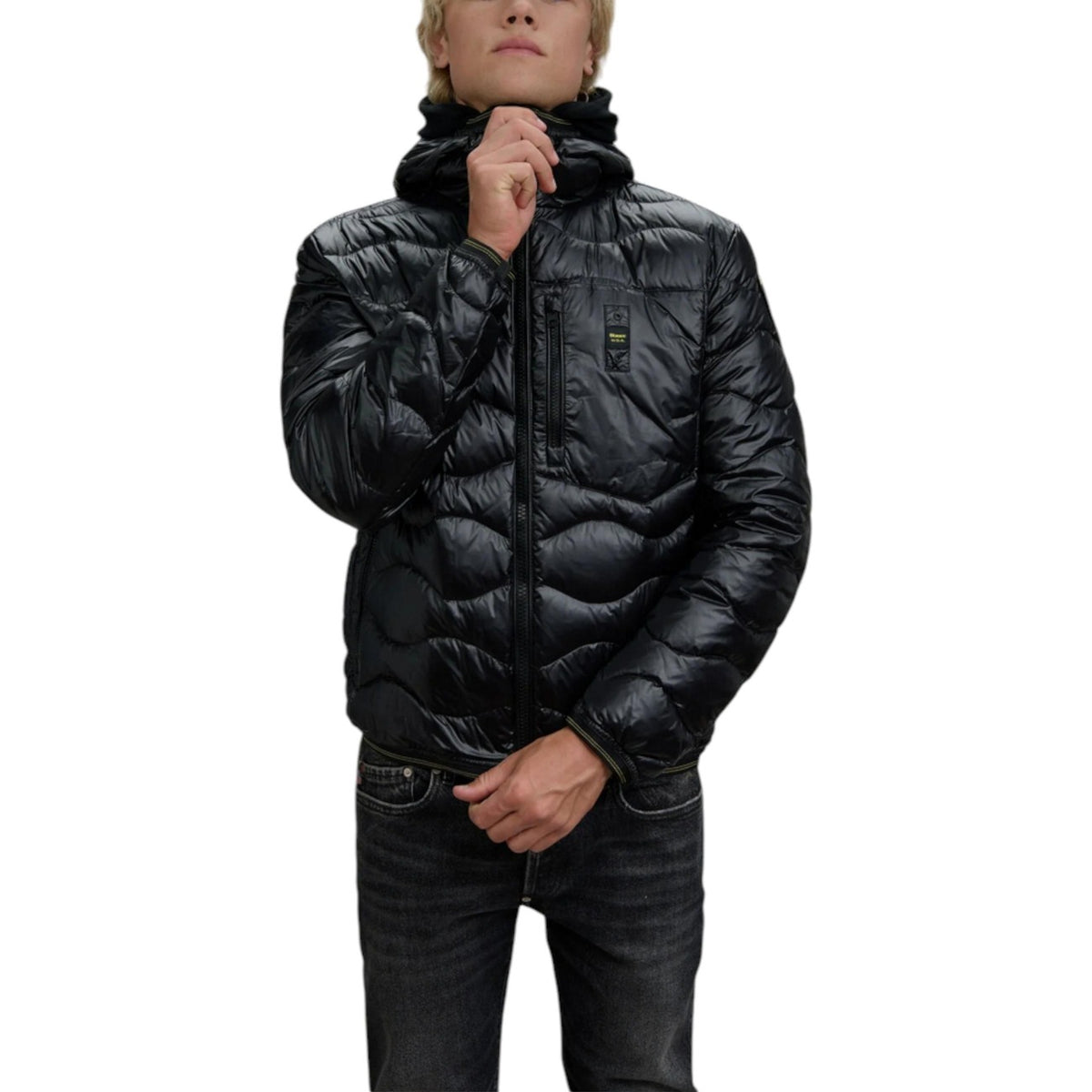 Blauer Windbreaker Heren