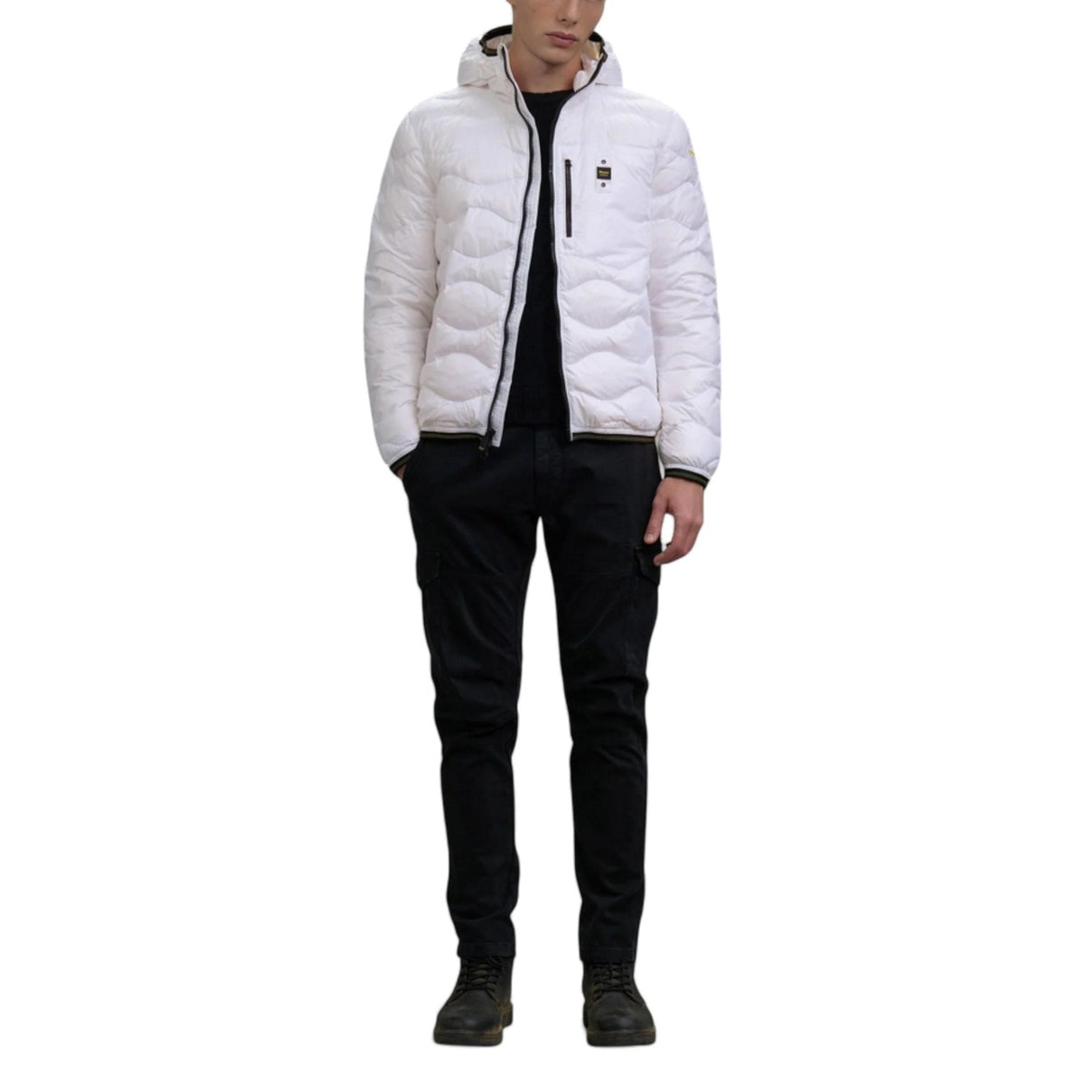 Blauer Windbreaker Heren
