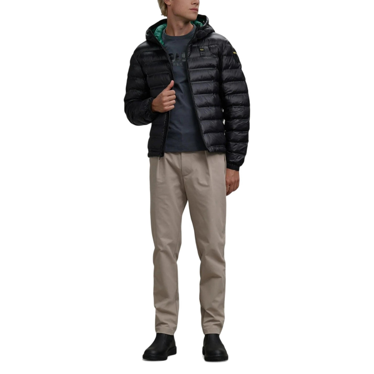 Blauer Windbreaker Heren